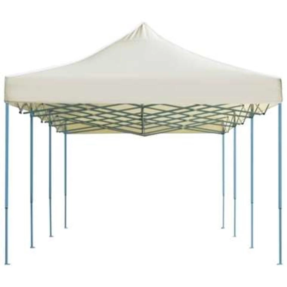 VidaXL Vouwtent Pop-up 3x9 M Crème - Afbeelding 4