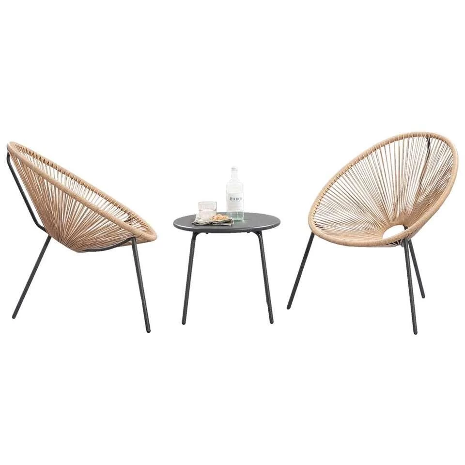 Loungeset Formentera Vilanova - Naturel - 3-delig