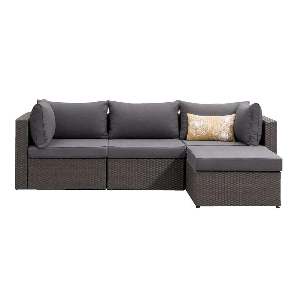 Le Sud Modulaire Loungeset Dordogne - Antraciet/donkergrijs - 4-delig - Afbeelding 4