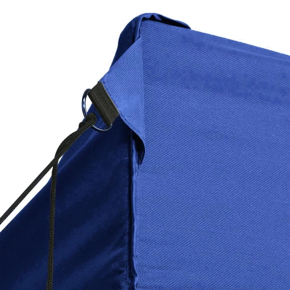 VidaXL Partytent Met 3 Zijwanden Inklapbaar 3x4 M Staal Blauw - Afbeelding 2