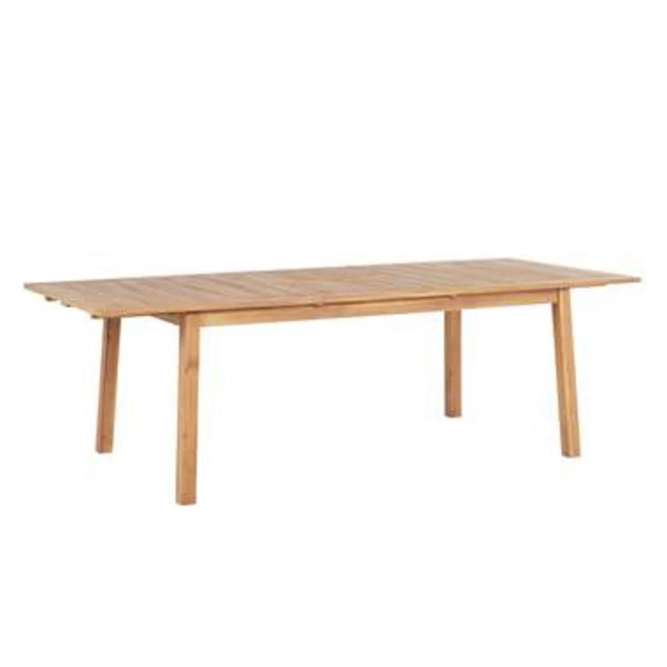 Beliani Verlengbare Tafel CESANA - Lichte Houtkleur Acaciahout - Afbeelding 3