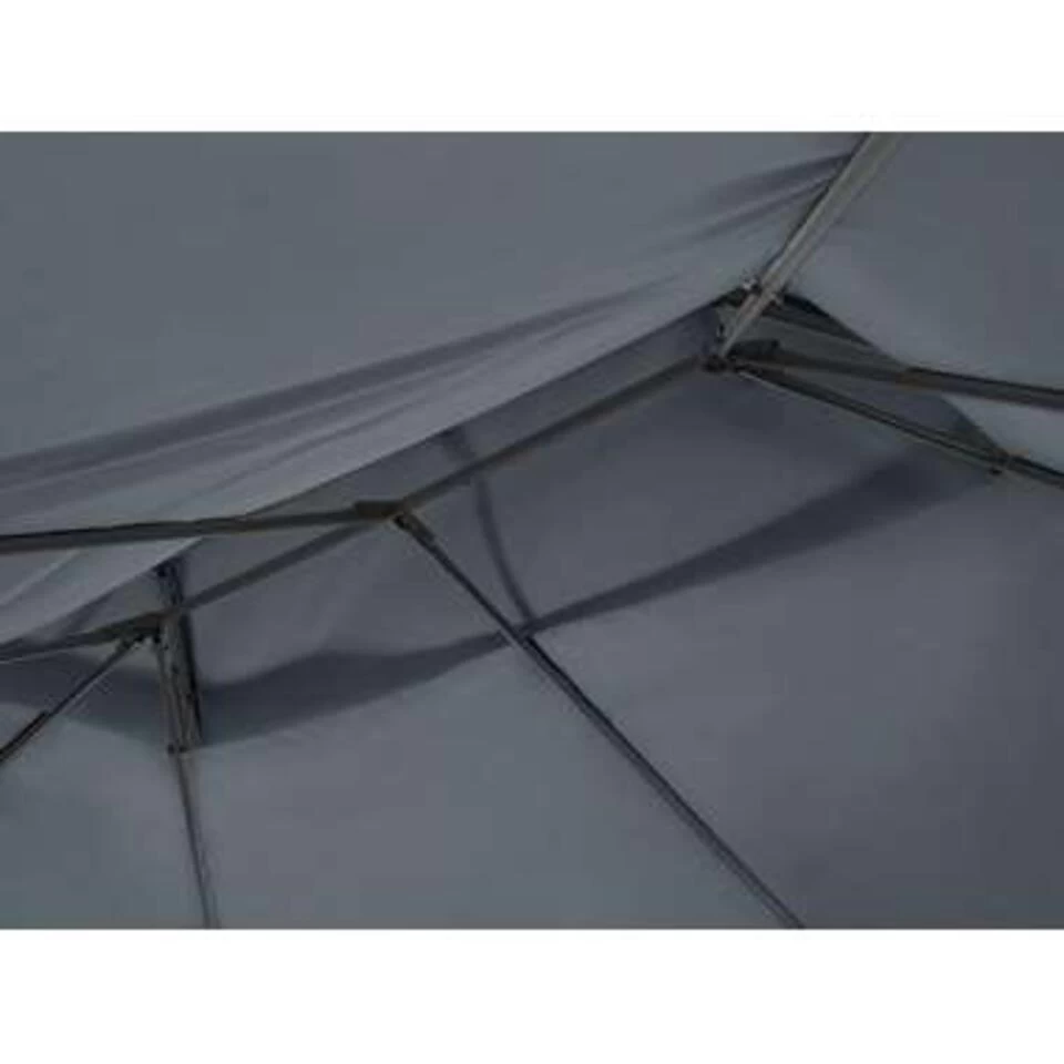 Beliani Tuinpaviljoen COLOS - Grijs Staal - Afbeelding 2