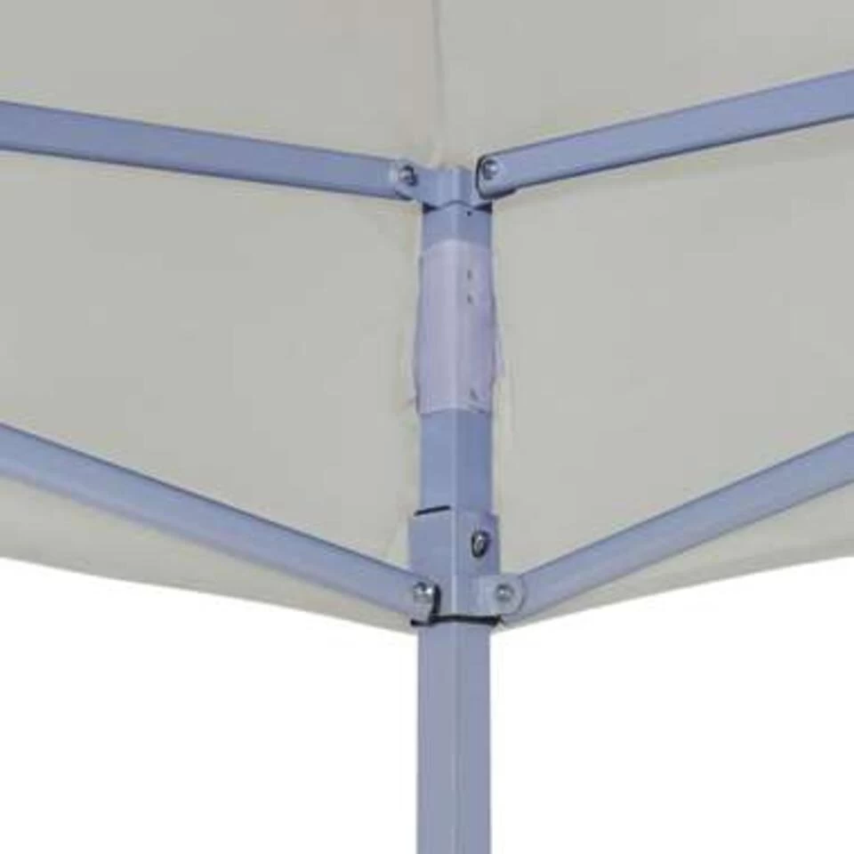 VidaXL Partytent Inklapbaar 3x3 M Crème - Afbeelding 3