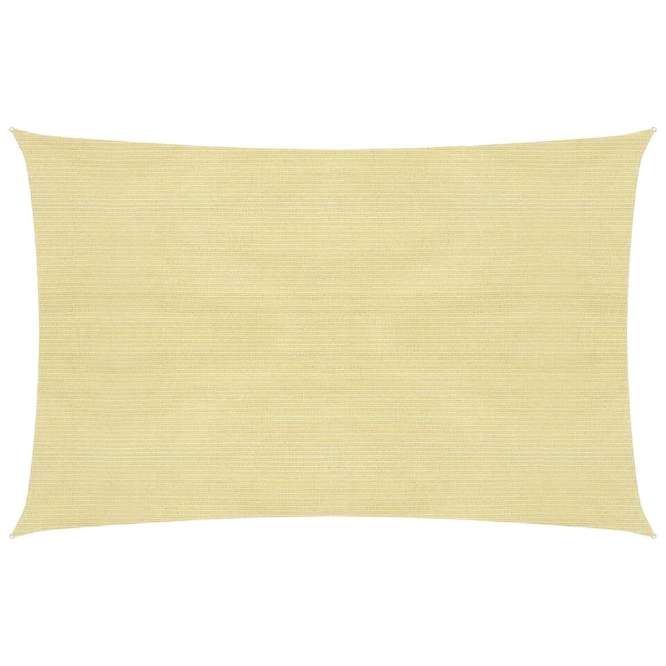 VidaXL Zonnescherm HDPE Rechthoekig 2x4 M Beige - Afbeelding 2