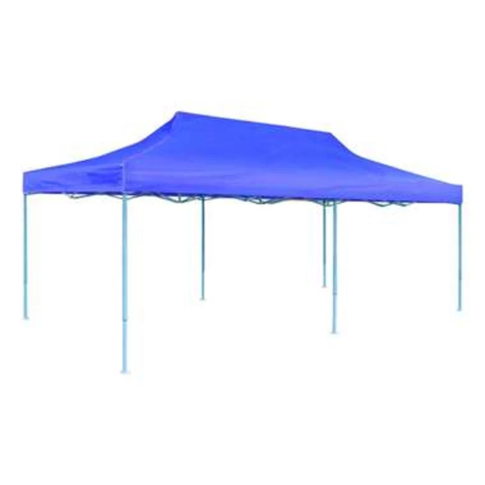 VidaXL Partytent Pop-up Inklapbaar 3x6 M Blauw - Afbeelding 4
