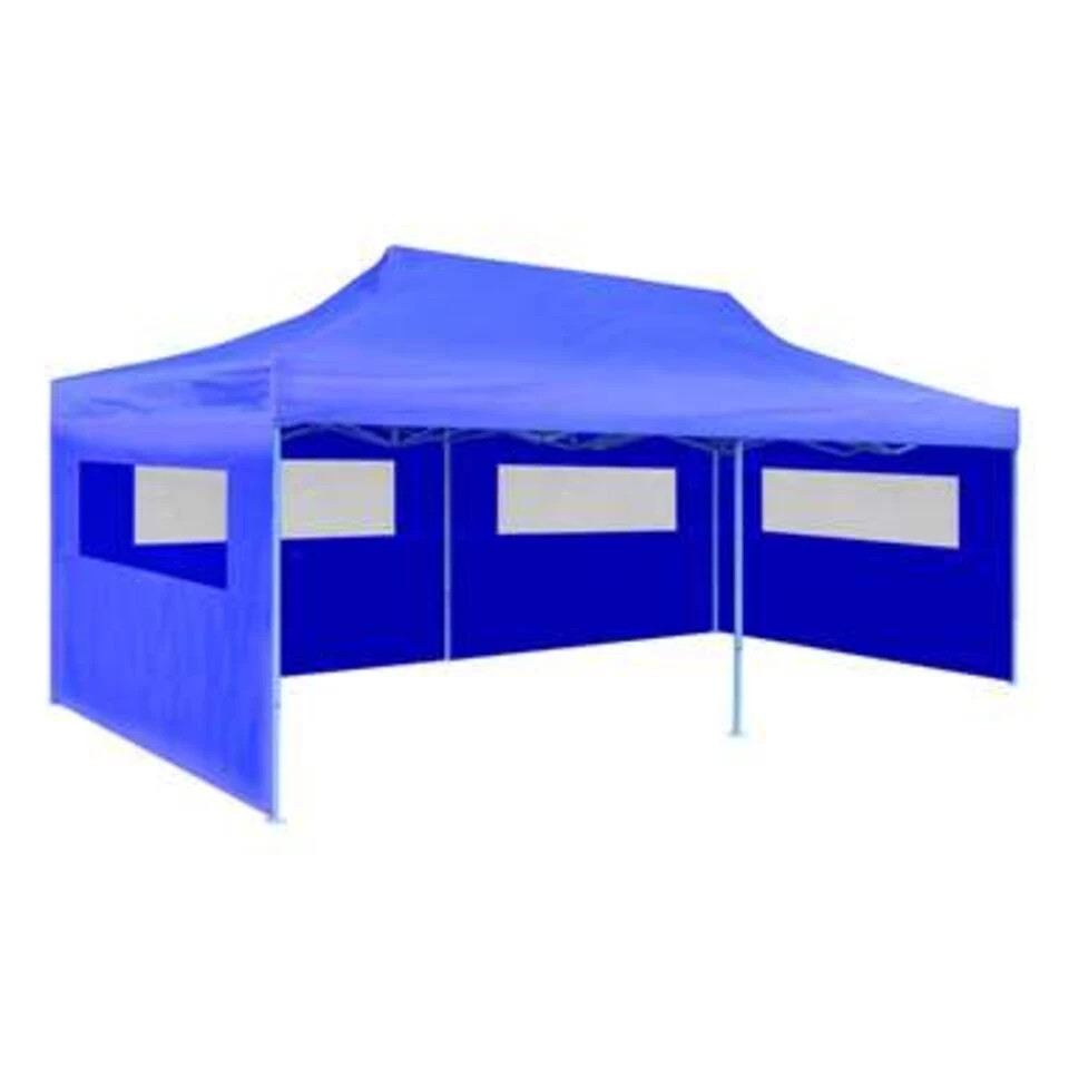 VidaXL Partytent Pop-up Inklapbaar 3x6 M Blauw - Afbeelding 2