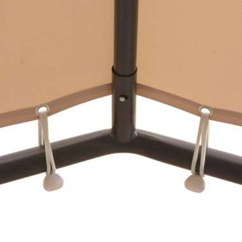 VidaXL Prieel 4x4 M Staal Beige - Afbeelding 3