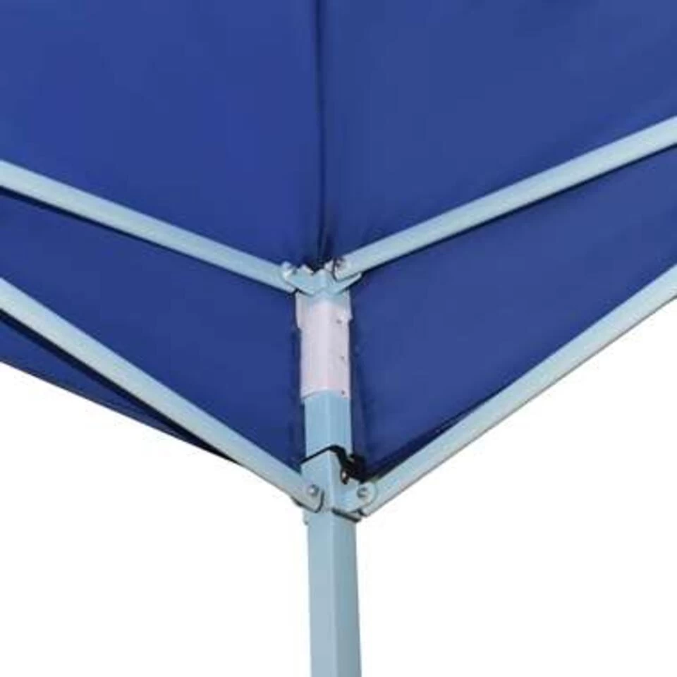 VidaXL Prieel Inklapbaar Met 2 Zijwanden 5x5 M Blauw - Afbeelding 2