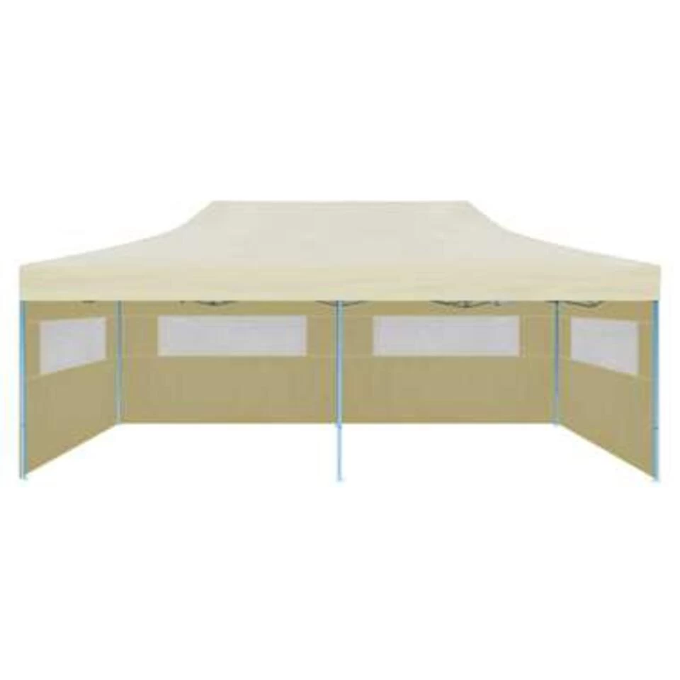 VidaXL Partytent Pop-up Inklapbaar 3x6 M Crème - Afbeelding 3