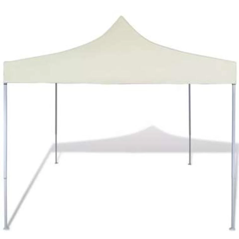 VidaXL Partytent Inklapbaar 3x3 M Crème - Afbeelding 2