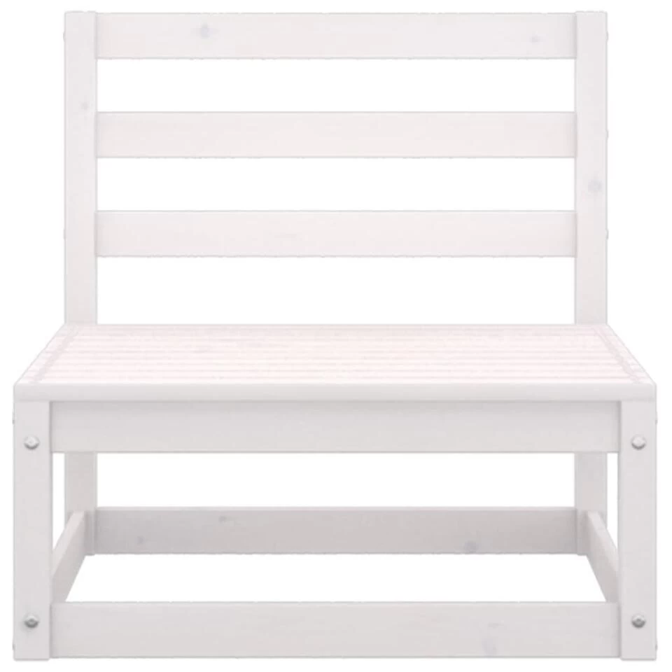 VidaXL Tuinmiddenbanken 2 St Met Antraciete Kussens Massief Grenenhout - Afbeelding 4